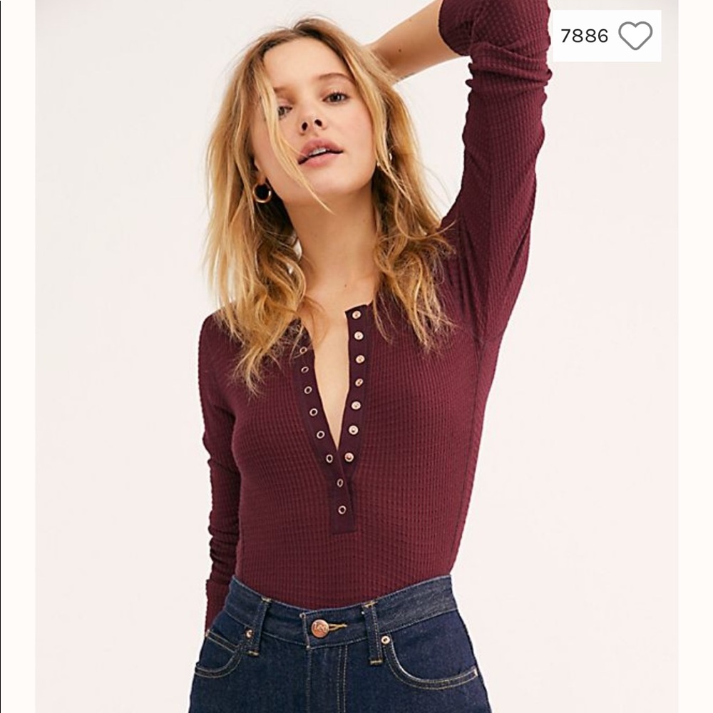 Free People One of the Girls Henley